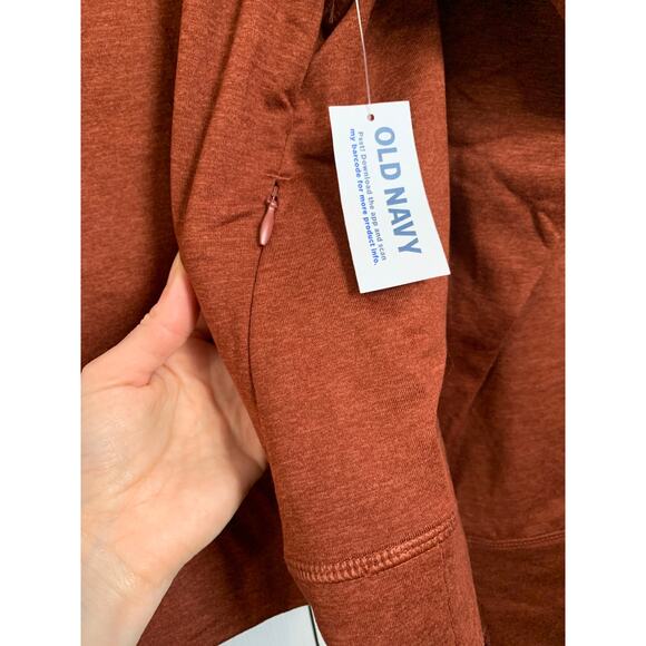 Old Navy NWT CozeCore Burnt Orange Cropped Hoodie XL - Picture 7 of 10